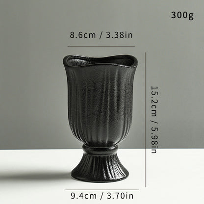 Elegant Textured Ceramic Flower Vase