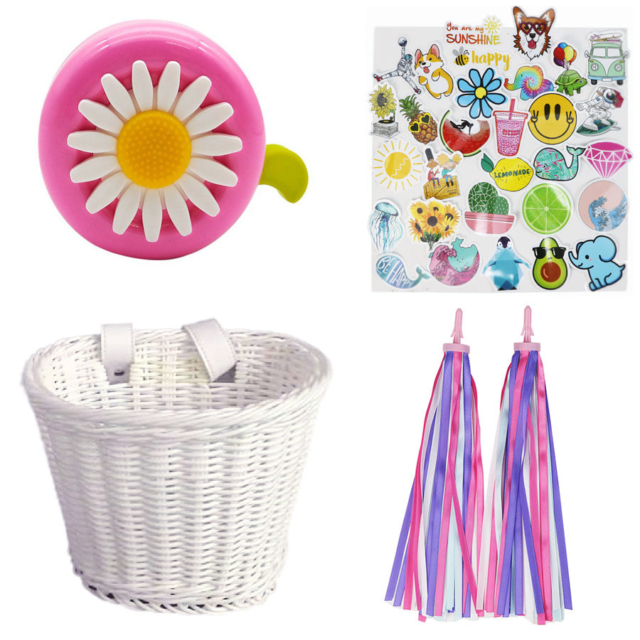 Decorative Woven Bike Basket Acalora