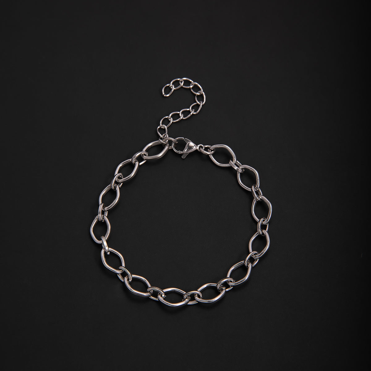 Textured Chain Link Bracelet Acalora