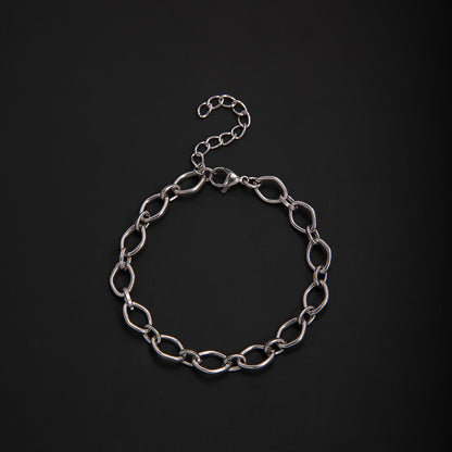 Textured Chain Link Bracelet Acalora