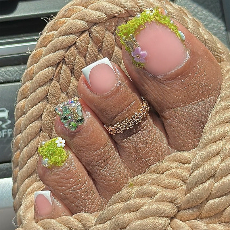 Floral Design Press-On Nails Set Acalora 1788496077