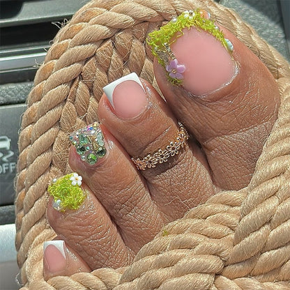 Floral Design Press-On Nails Set Acalora 1788496077