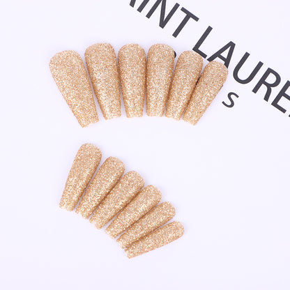High-quality artificial nails with glitter effects Acalora