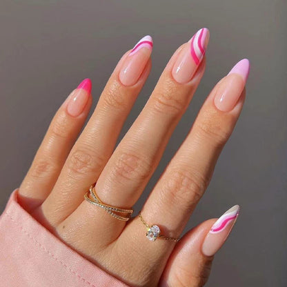 Artificial nail set with unique patterns Acalora