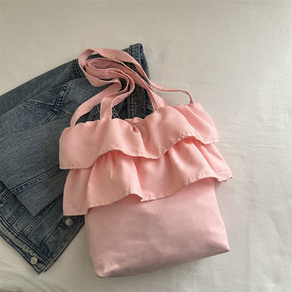 Chic Ruffled Tote Bag Acalora