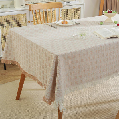Decorative Fringed Tablecloth
