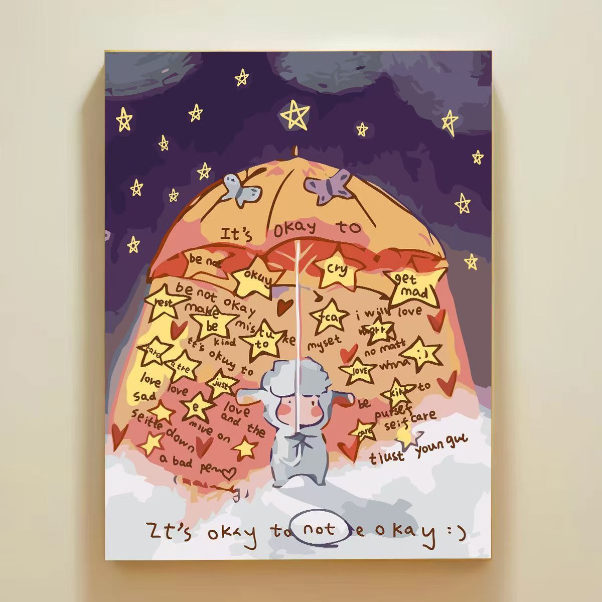 Playful Cartoon Themed Wall Art Canvas Print