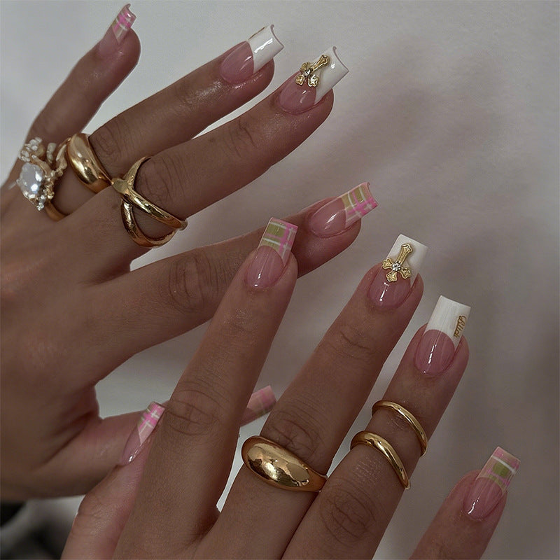 Decorative Press-On Nails with Unique Patterns Acalora