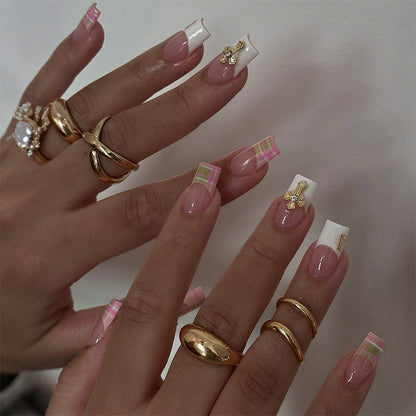 Decorative Press-On Nails with Unique Patterns Acalora