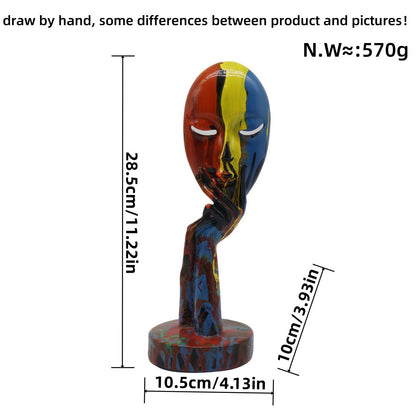 Artful decoration in the form of a thoughtful figure Acalora