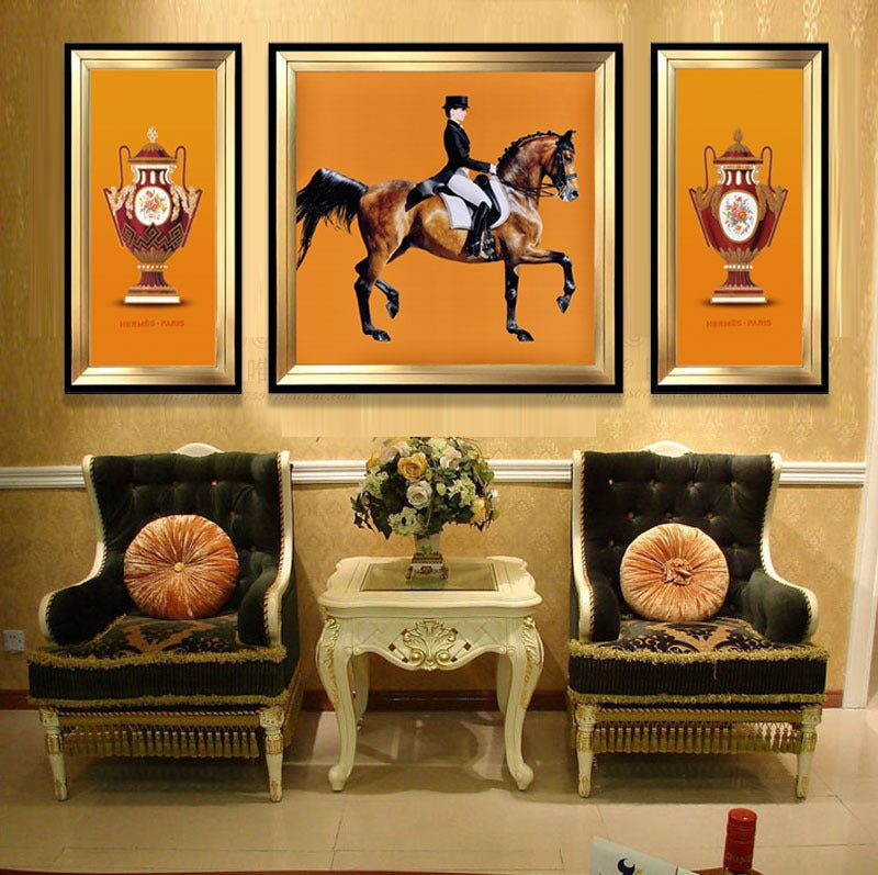 Horse Riding Theme Art Set