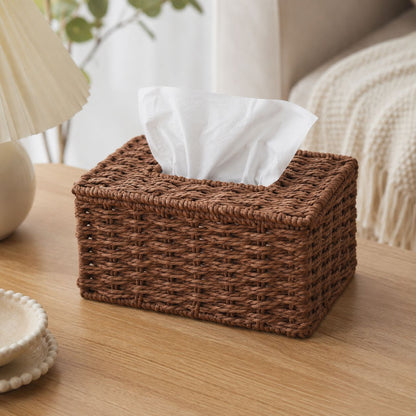 Woven Tissue Box Cover Acalora