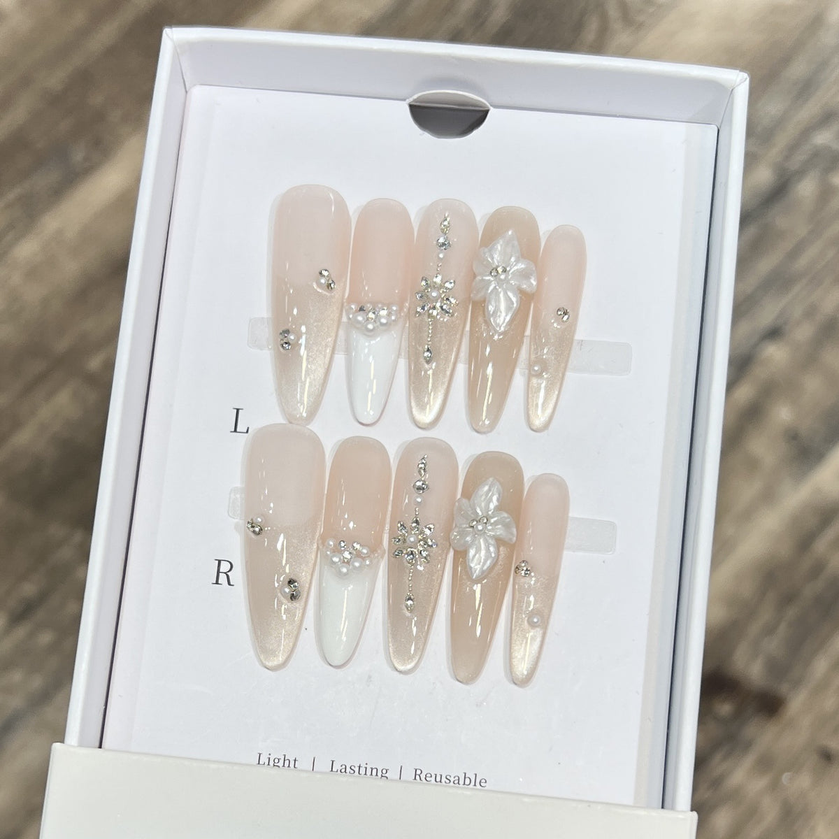 Ornate Press-On Nail Design Acalora