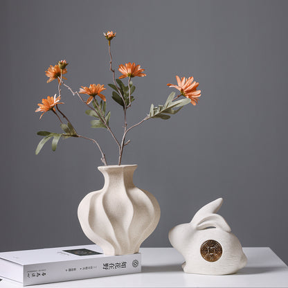 Sculptural Textured Ceramic Vase