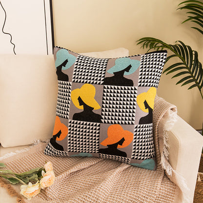 Decorative Dot Print Throw Pillow
