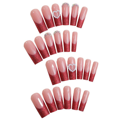 Glamorous Glittery Press-On Nails Acalora