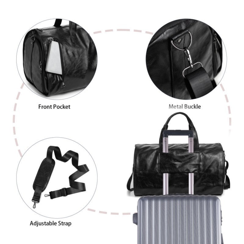Premium Leather Duffle Bag Acalora