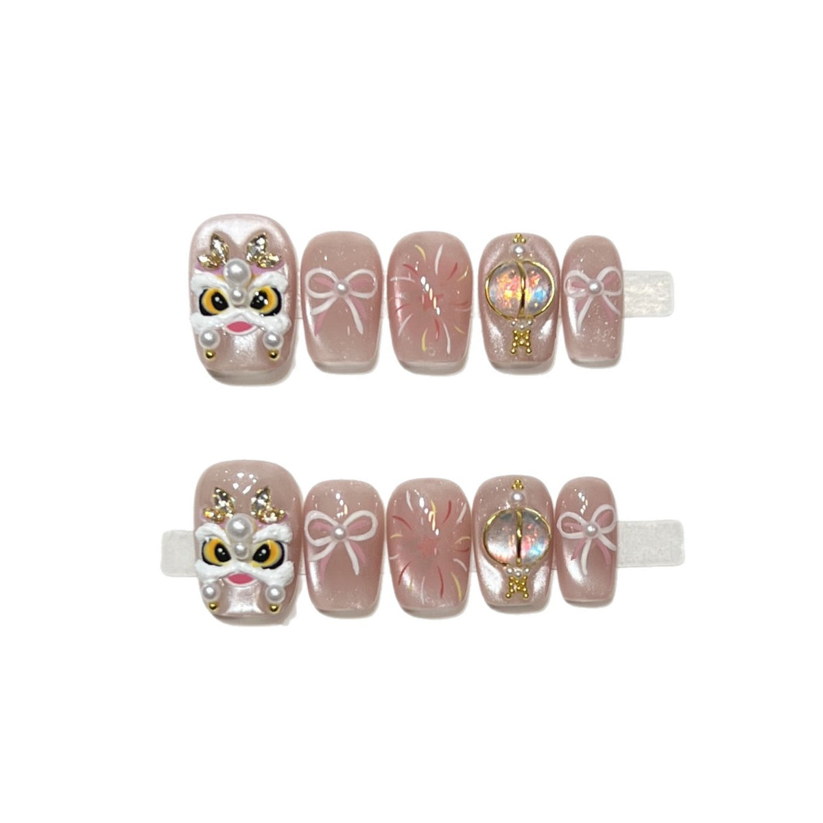 Artistic Themed Press-On Nail Set Acalora
