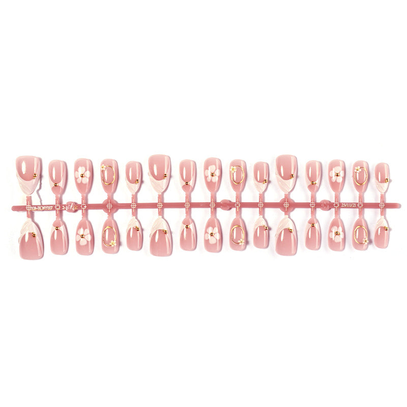 Floral Decorative Press-On Nails Set Acalora