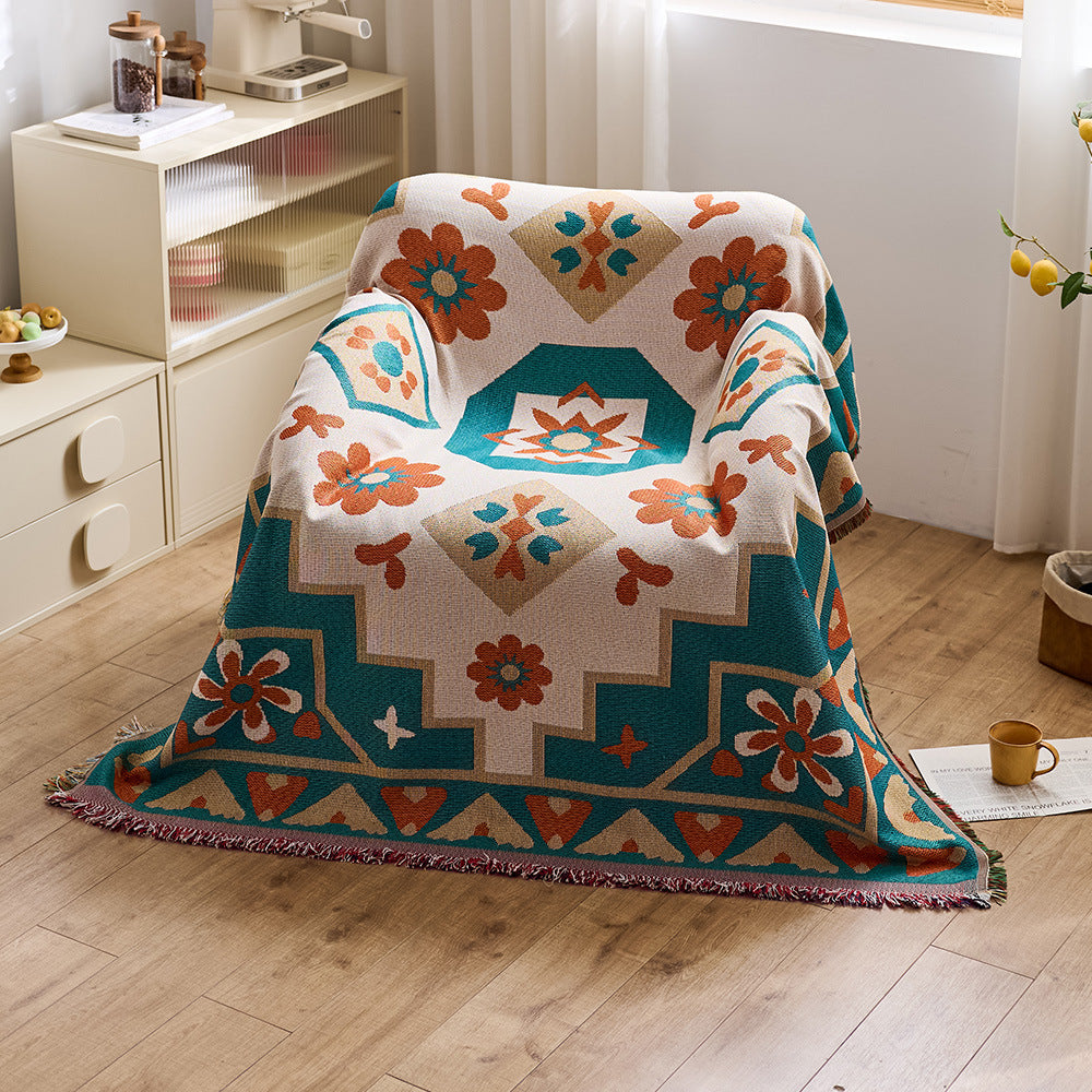 Artistic Jacquard Throw Blanket