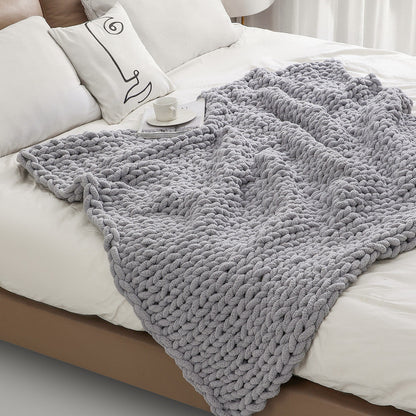 Chunky Knitted Blanket