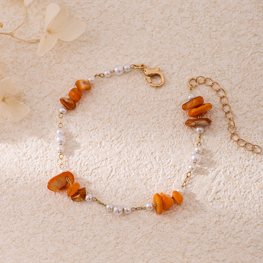 Chic Pearl and Gemstone Bracelet Acalora