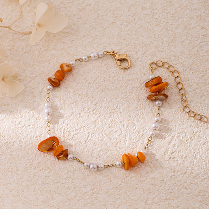 Chic Pearl and Gemstone Bracelet Acalora
