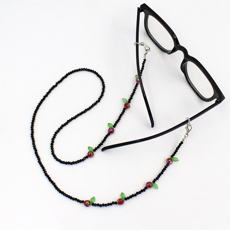 Charming Floral Beaded Eyewear Chain Acalora