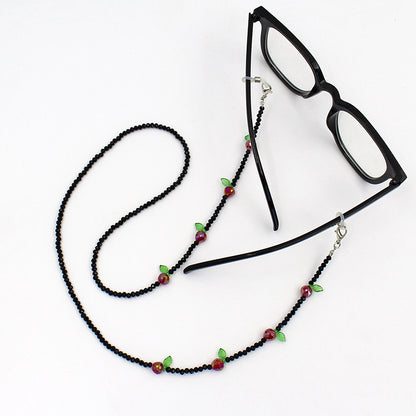 Charming Floral Beaded Eyewear Chain Acalora
