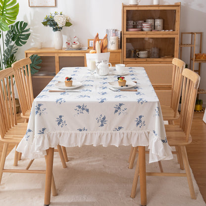 Elegant Floral Print Tablecloth