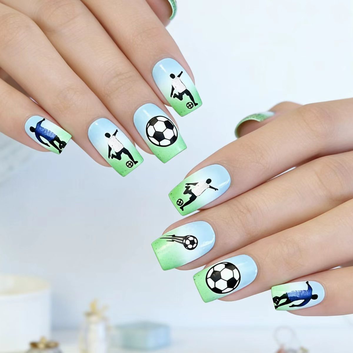 Sports-Themed Nail Art Acalora