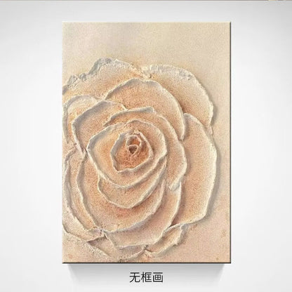 Textured Floral Canvas Artwork