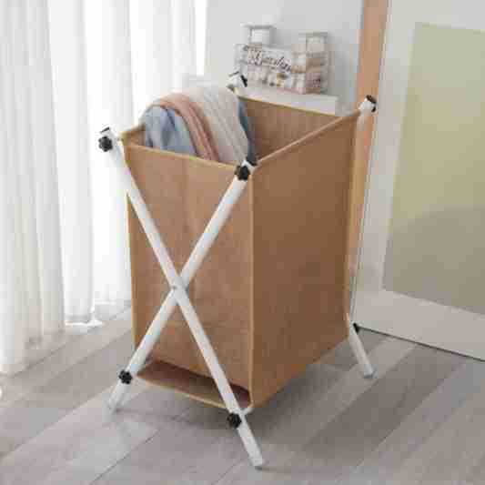 Foldable Laundry Basket with Practical Frame Acalora