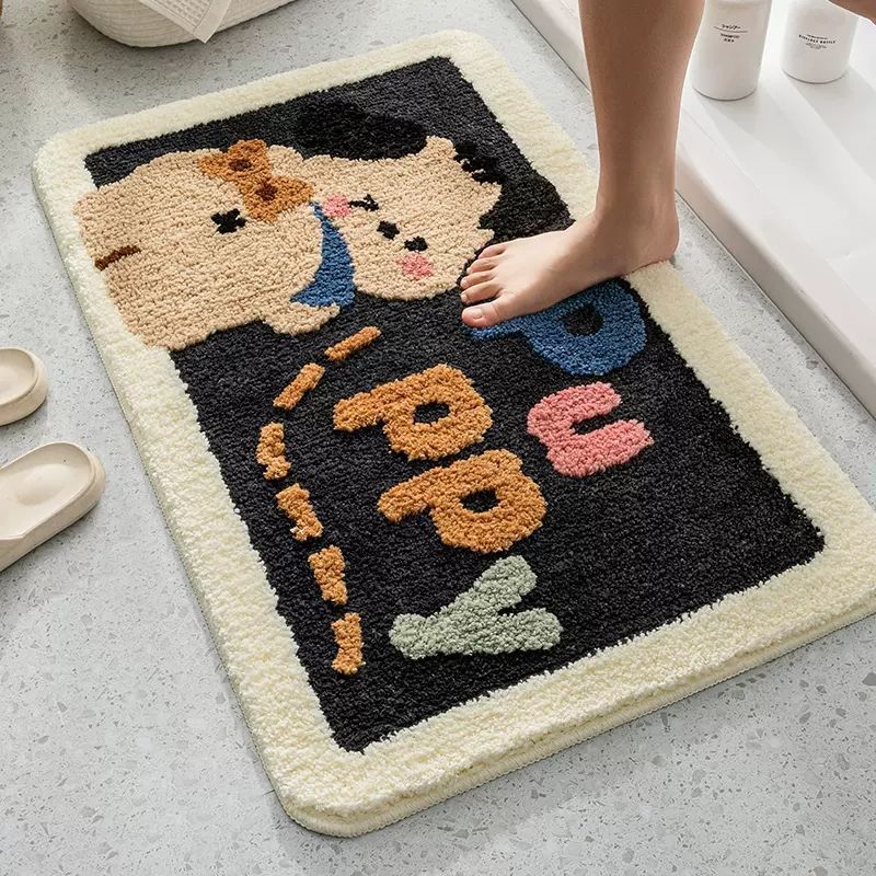 Cute Cartoon Dog Bath Mat