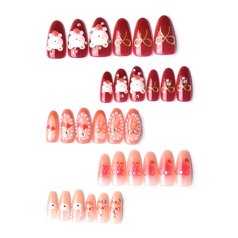 Creative Nail Art Set with Playful Designs Acalora