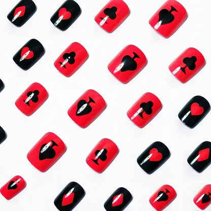 Themed Playing Card Nail Art Acalora
