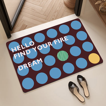 Decorative Honeycomb Bath Mat Acalora