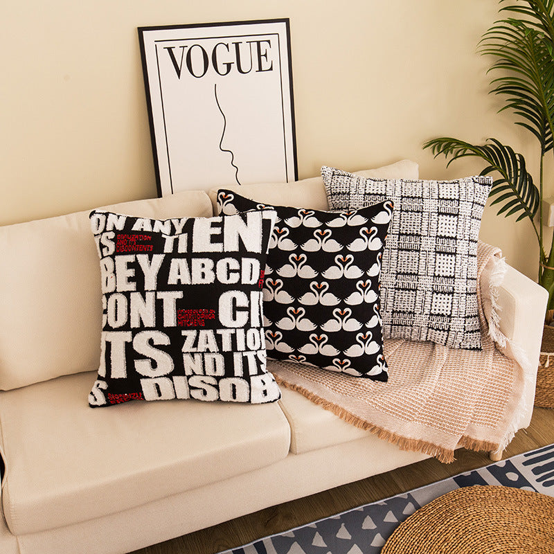 Decorative Dot Print Throw Pillow