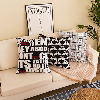Decorative Dot Print Throw Pillow