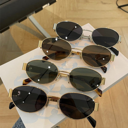 Women's Exclusive Oval Designer Sunglasses Skanto