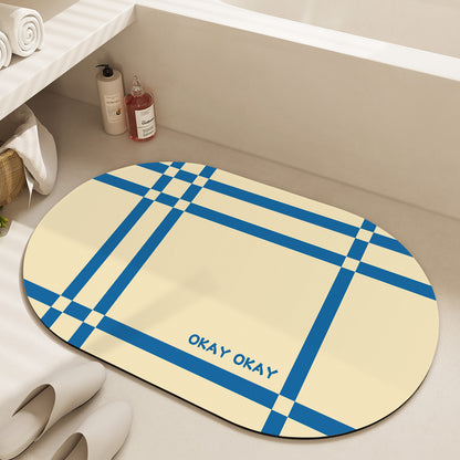 Floral Design Cotton Bath Mat Acalora