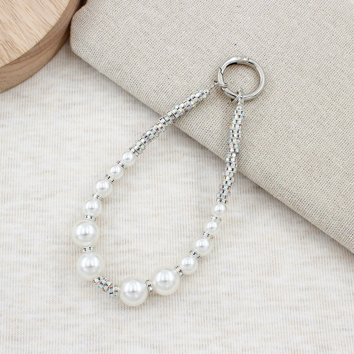 Crystal-Embellished Eyewear Chain Acalora