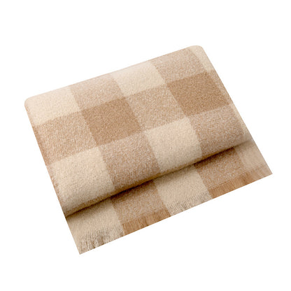 Unisex Cozy Checkered Throw Blanket