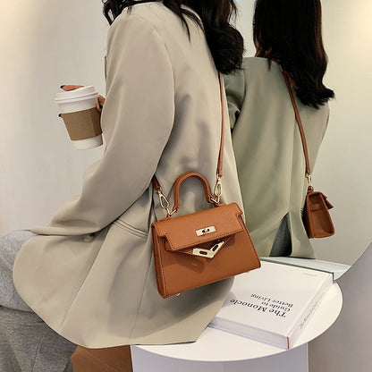 Structured Faux Leather Handbag Acalora