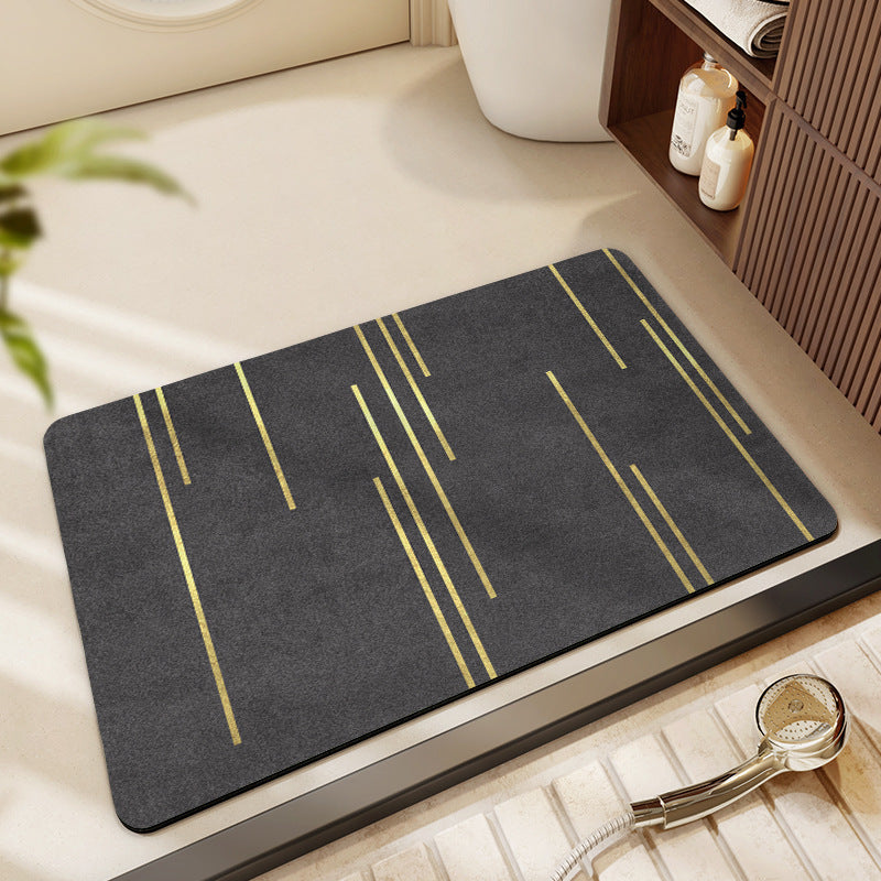 Geometric Patterned Bath Mat Acalora