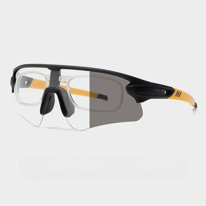 Unisex sporty high-performance sunglasses with aerodynamic design and adjustable nose pad Bowlift