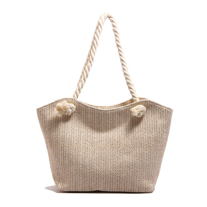 Chic Handwoven Beach Tote Bag Acalora