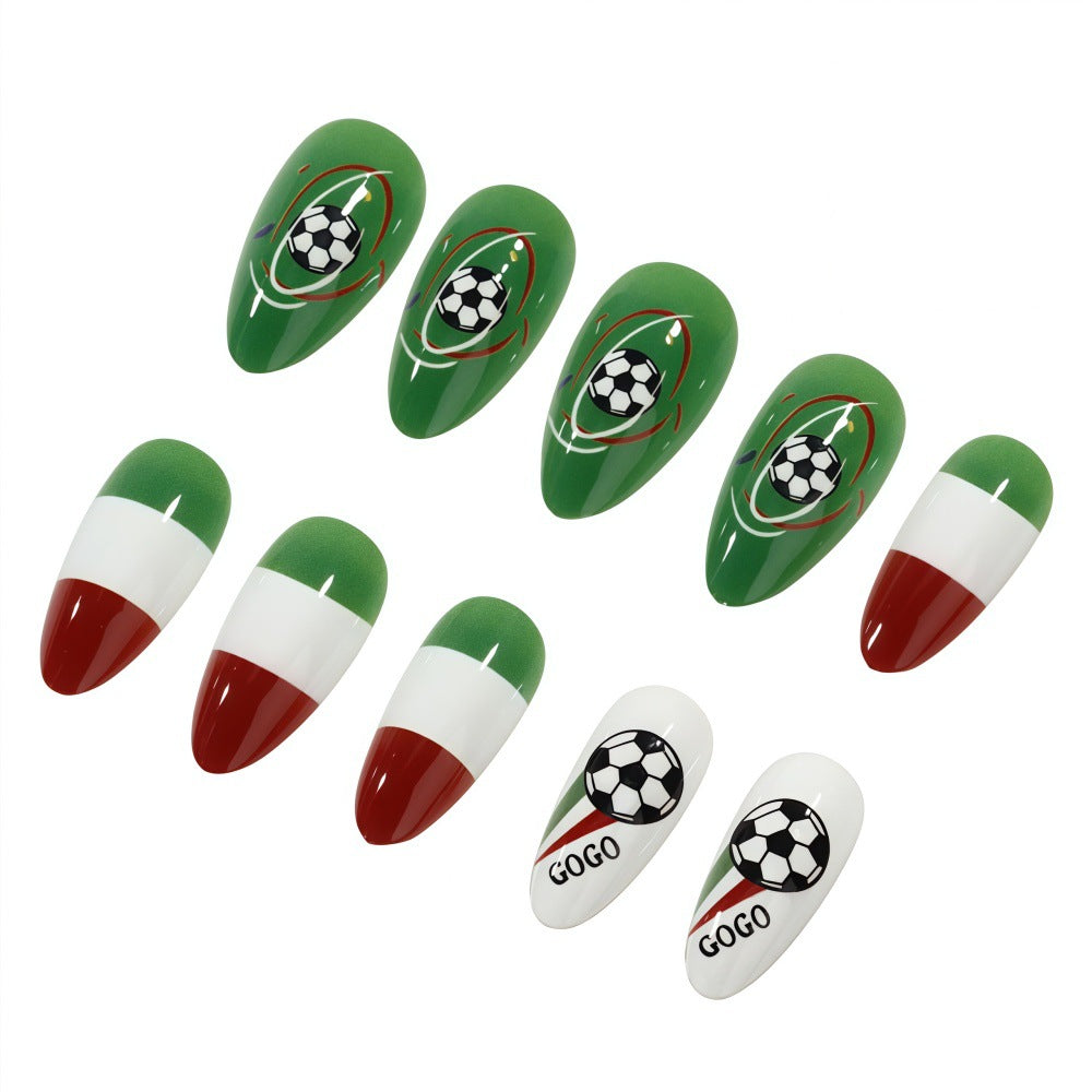 Sporty Football Art Nails Acalora