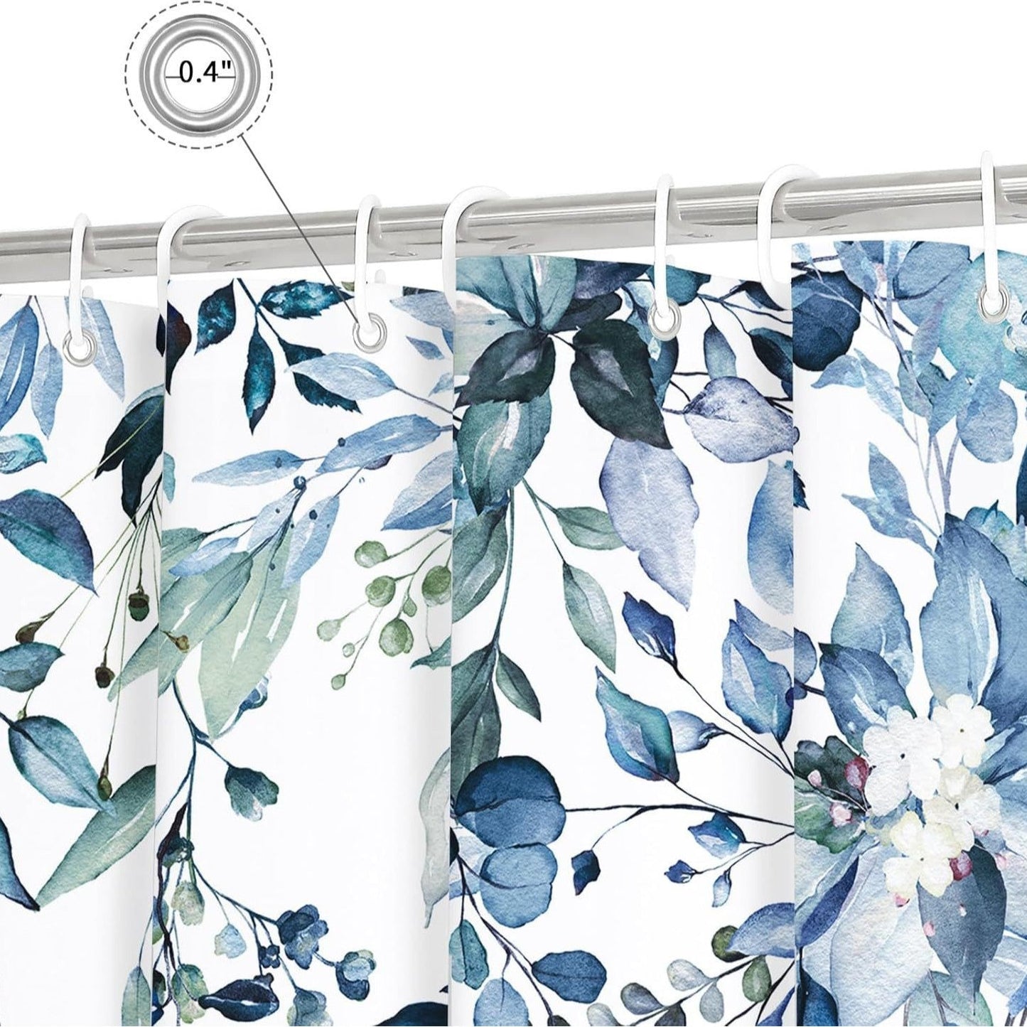 Floral Patterned Shower Curtain
