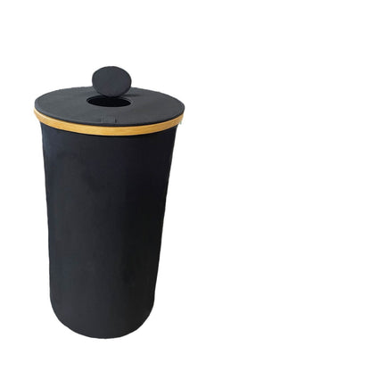 Waste bin with bamboo lid Acalora
